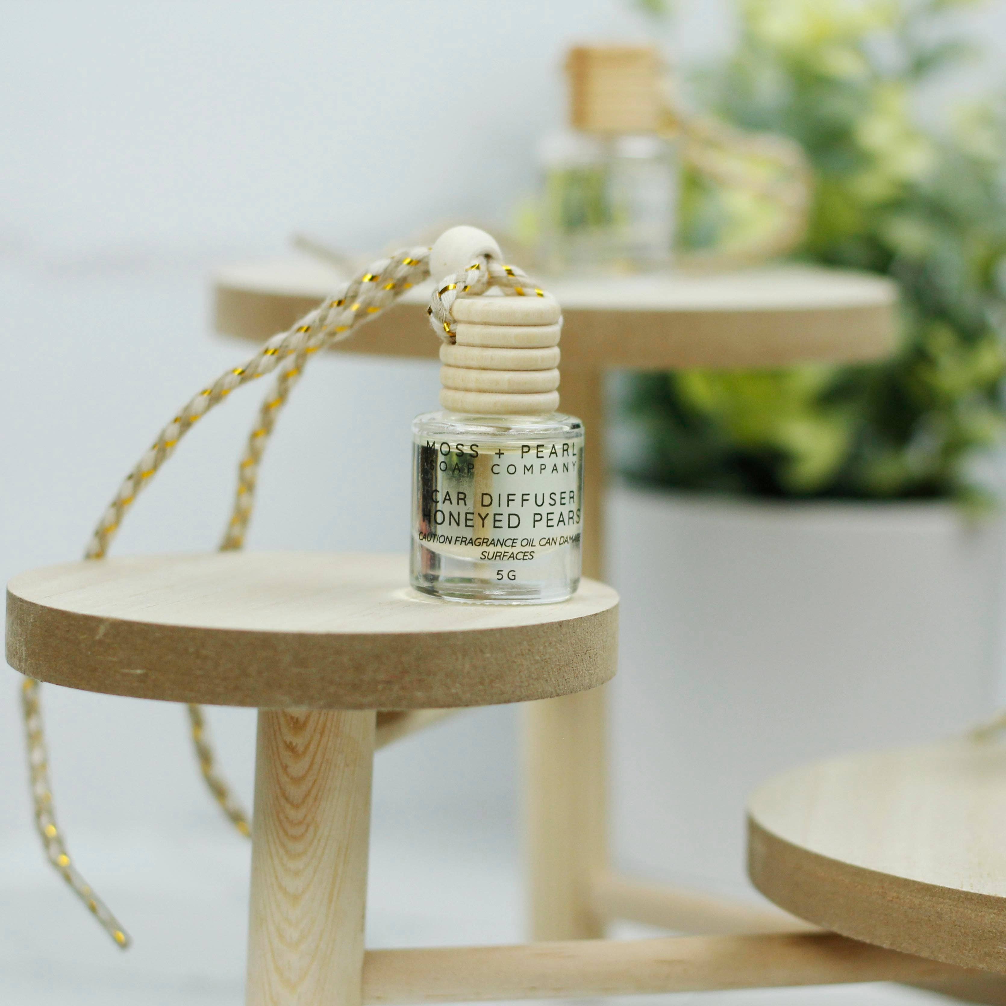 Moss + Pearl Soap Company - Eco-Friendly Car Scent Diffusers: Bamboo + Teakwood